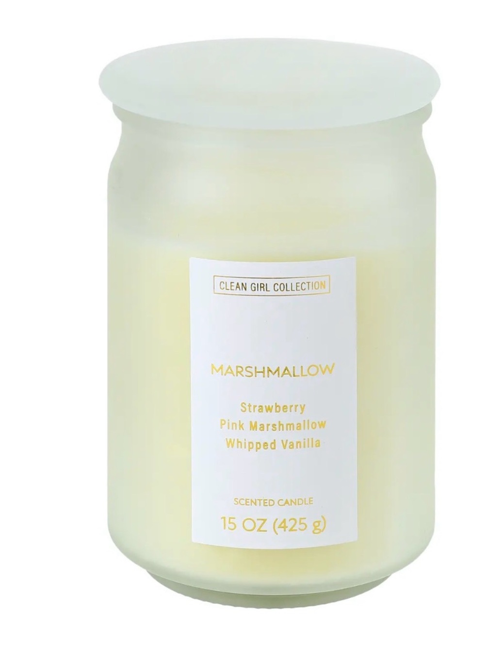 Marshmallow Scented Candle - Cream